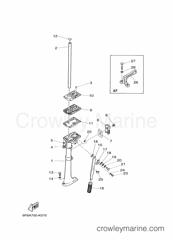 Yamaha Motors 2CMHS (6F8C) [060] - UPPER CASING