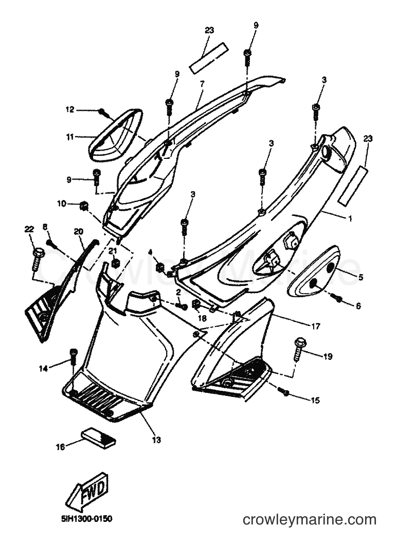 2000 Scooter EW50 - EW50 (5LH1) [040] - SIDE COVER