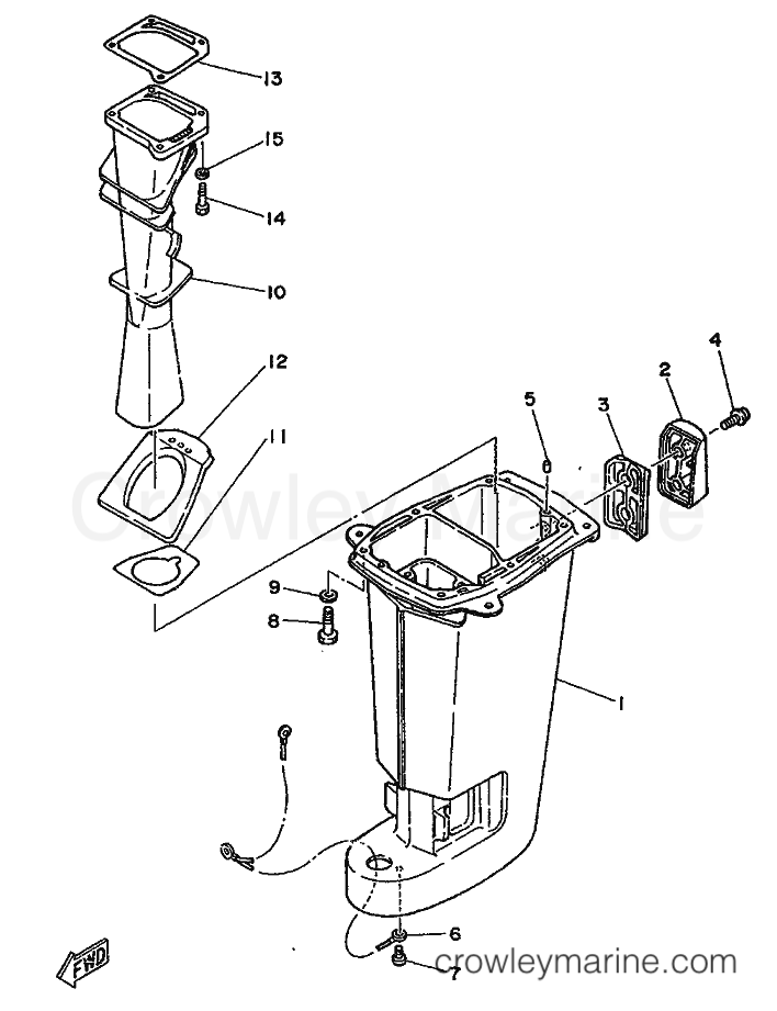 Yamaha Motors 20D (6L3) [999] - UPPER CASING