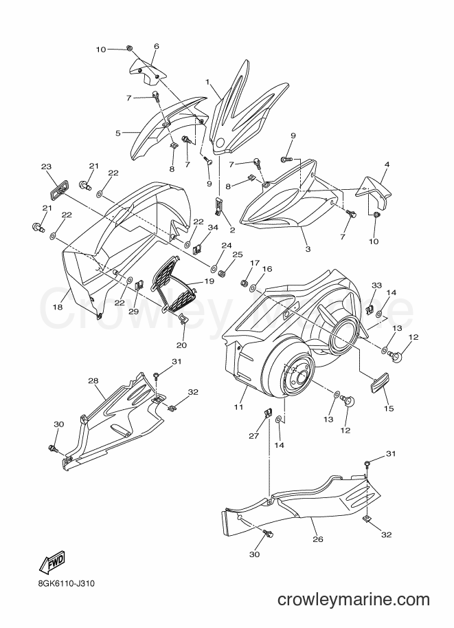 2014 Snowmobile RPZ50S - RPZ50S (8GNF) [020] - SHROUD