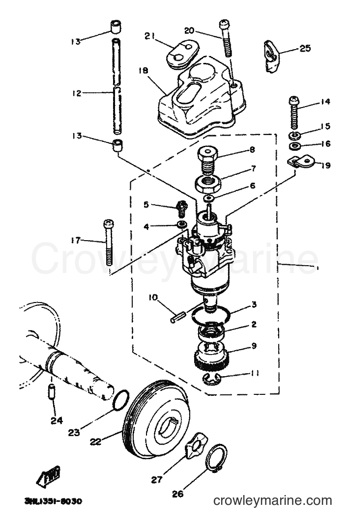1991 Scooter DT50R - DT50R (4CT2) [999] - OIL PUMP