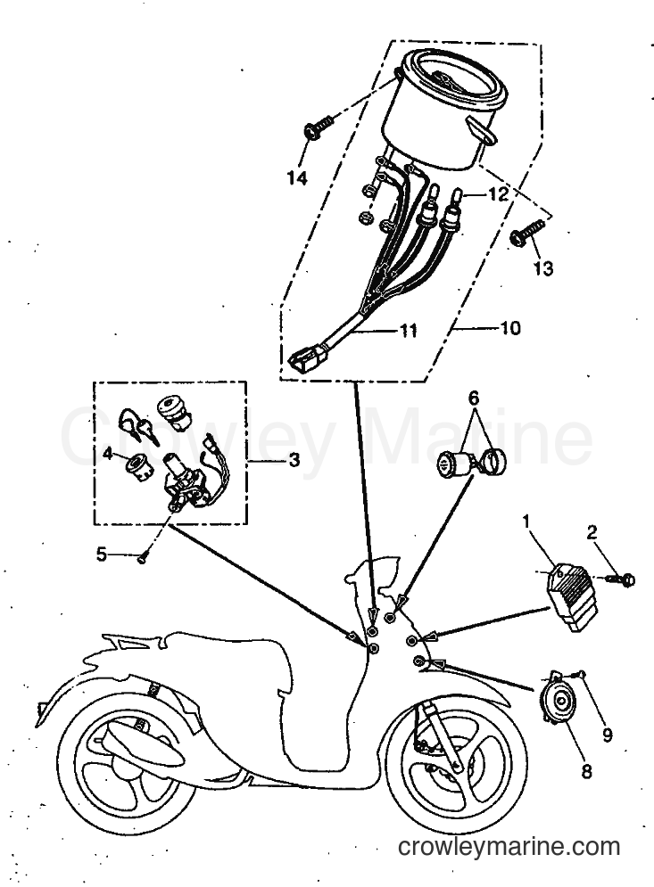 1999 Scooter YH50 - YH50 (5KG1) [010] - ELECTRICAL 1