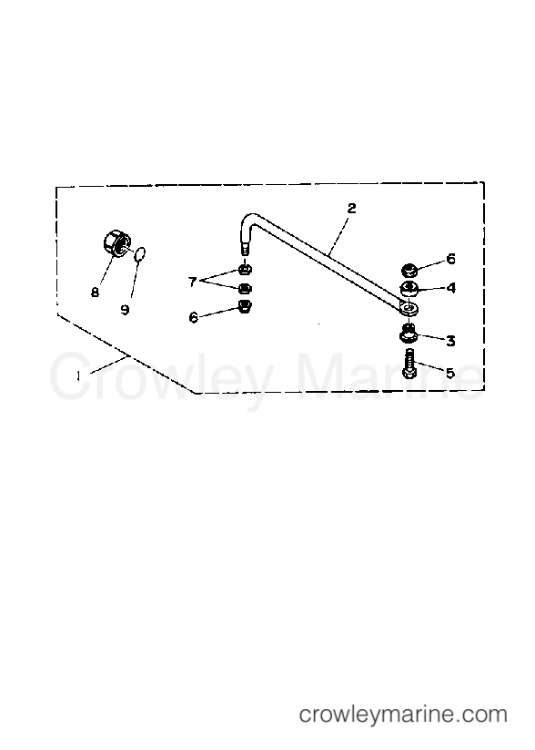 Yamaha Motors 200ETLD-JD - STEERING GUIDE ATTACHMENT