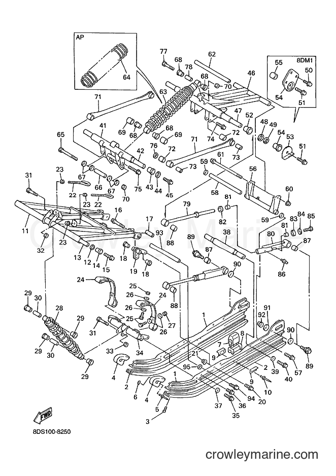 Yamaha Motors VT700 (8DM1) [030] - TRACK SUSPENSION 2