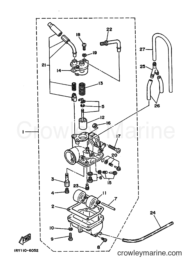 1989 Dirt Bike BW80 - BW80 (3PS1) [010] - CARBURETOR
