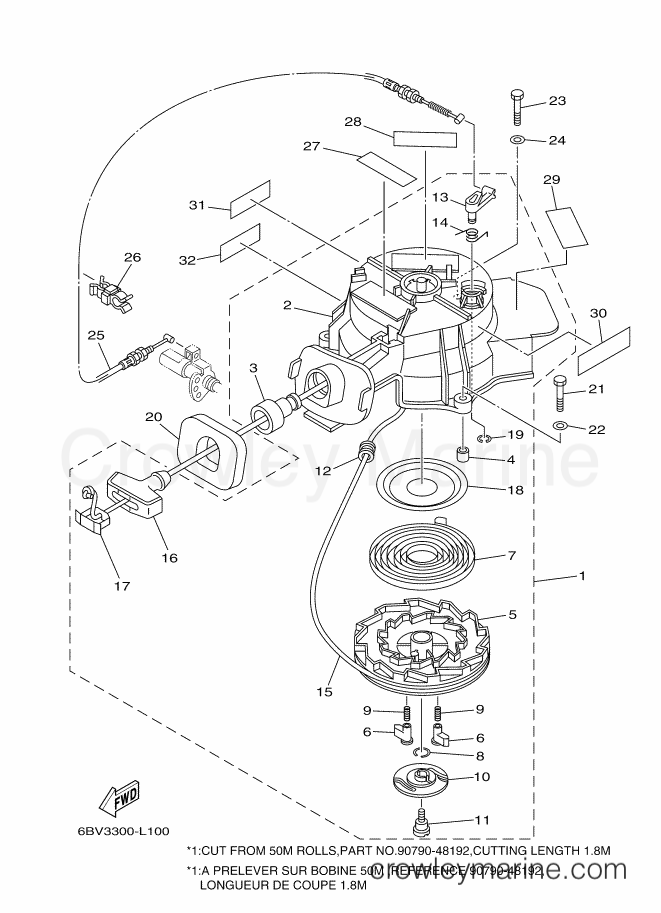 Yamaha Motors F6CMH (6BX5) [020] - STARTER