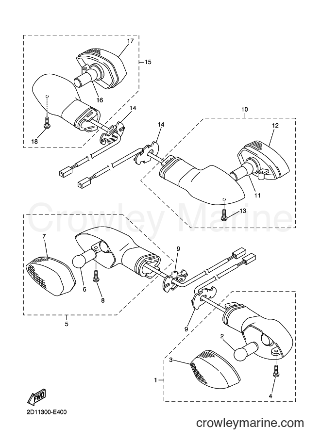 2010 Street Bike FZ1-S - FZ1-S (3C3X) [050] - FLASHER LIGHT