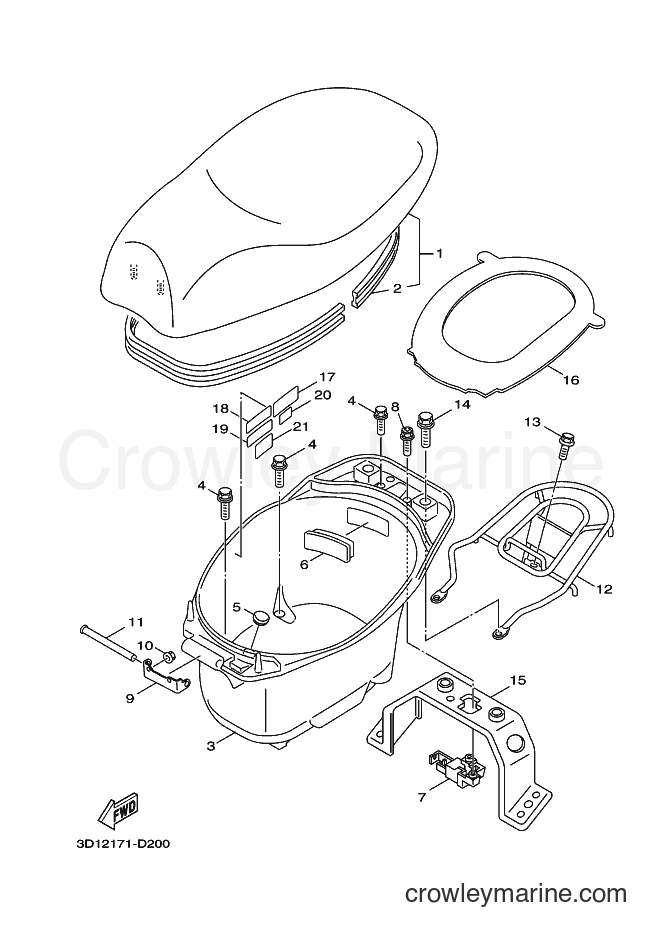 2006 Scooter XC50 - XC50 (3D12) [010] - SEAT