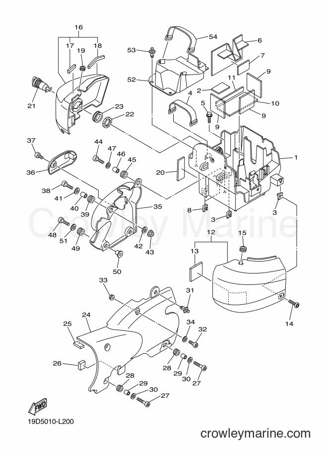 Yamaha Motors XVS250 (19D7) [010] - SIDE COVER