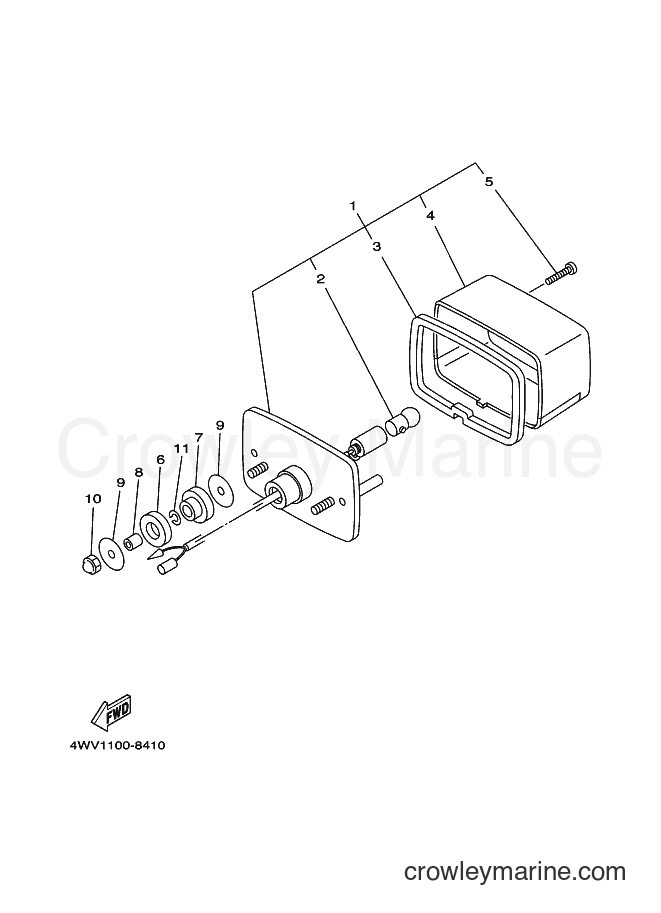 2000 ATV YFM600FWA - YFM600FWA (5GT8) [010] - TAILLIGHT 2