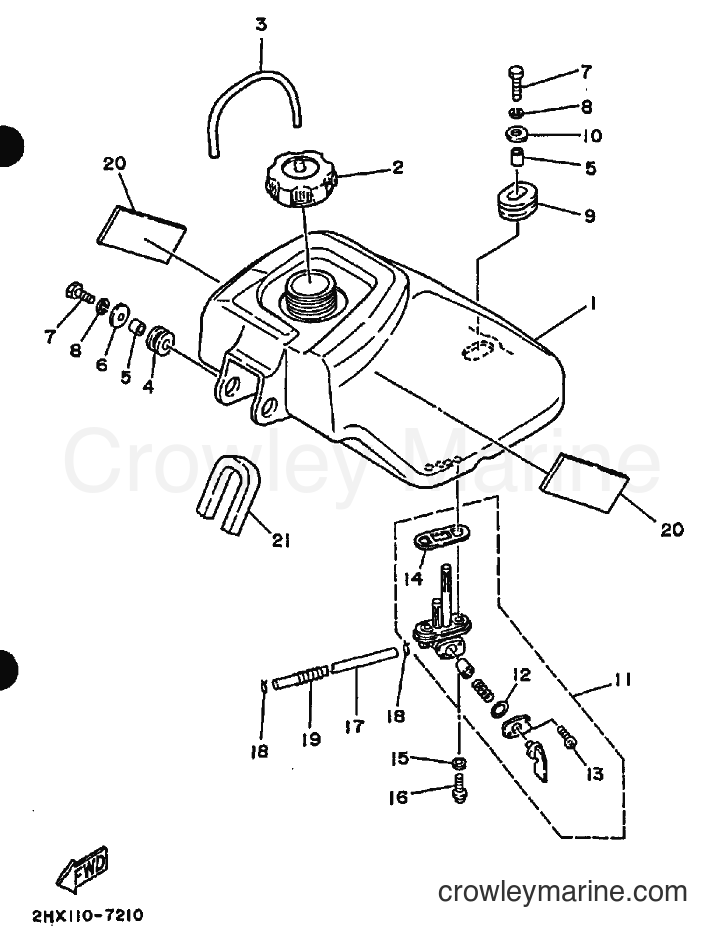 1989 ATV YFM100 - YFM100 (3GB1) [010] - FUEL TANK