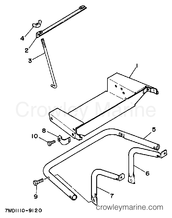 Yamaha Motors EF6000EA - BATTERY TRAY EF5000EA