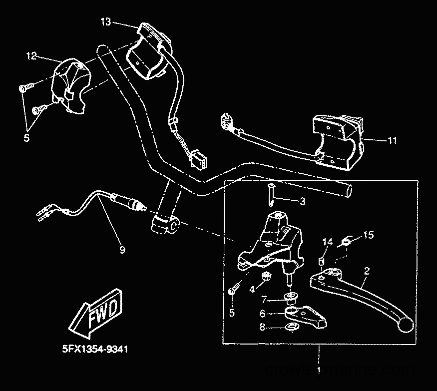 2000 Scooter CW50 - CW50 (5HG4) [010] - HANDLE SWITCH & LEVER