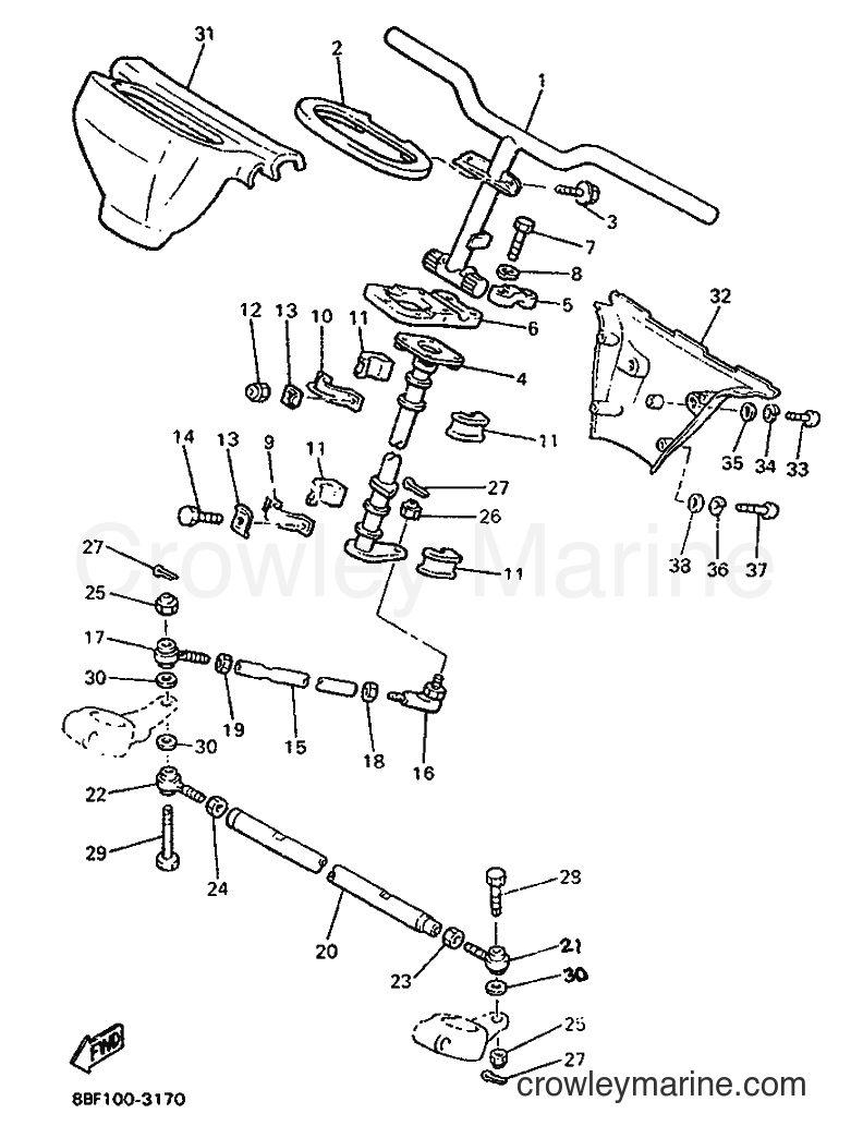 Yamaha Motors PZ480 (8BF2) [020] - STEERING