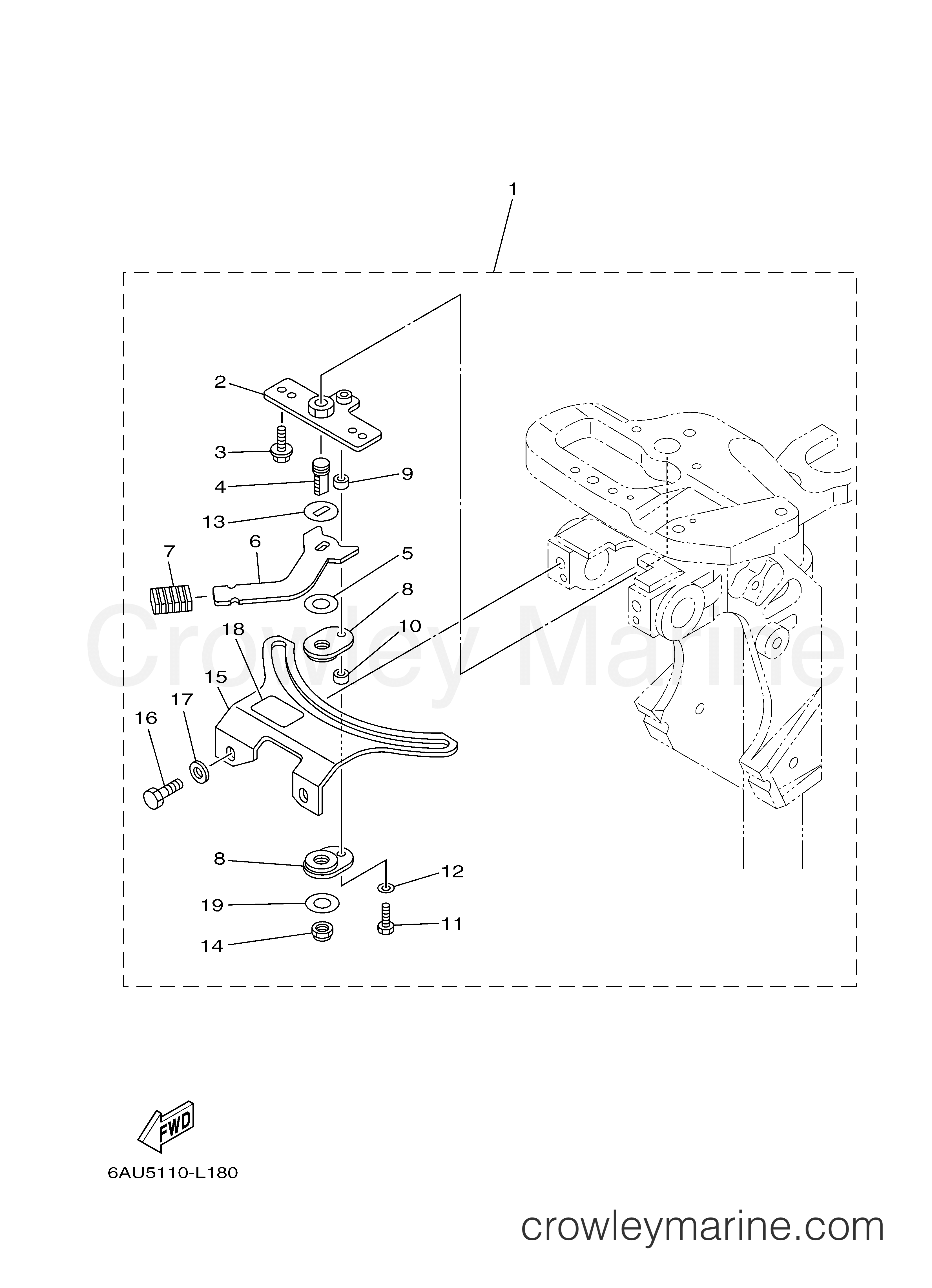 Yamaha Motors F15SEHA - STEERING FRICTION