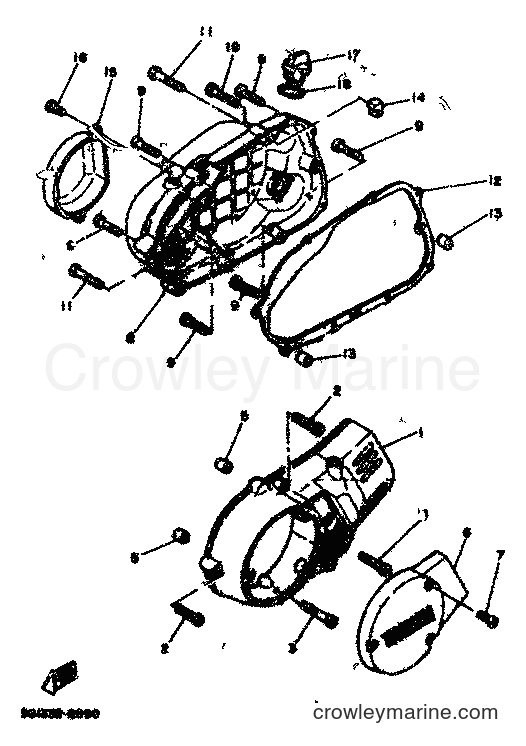 1982 Street Bike RD80 - RD80 (12G) [999] - CRANKCASE COVER 1