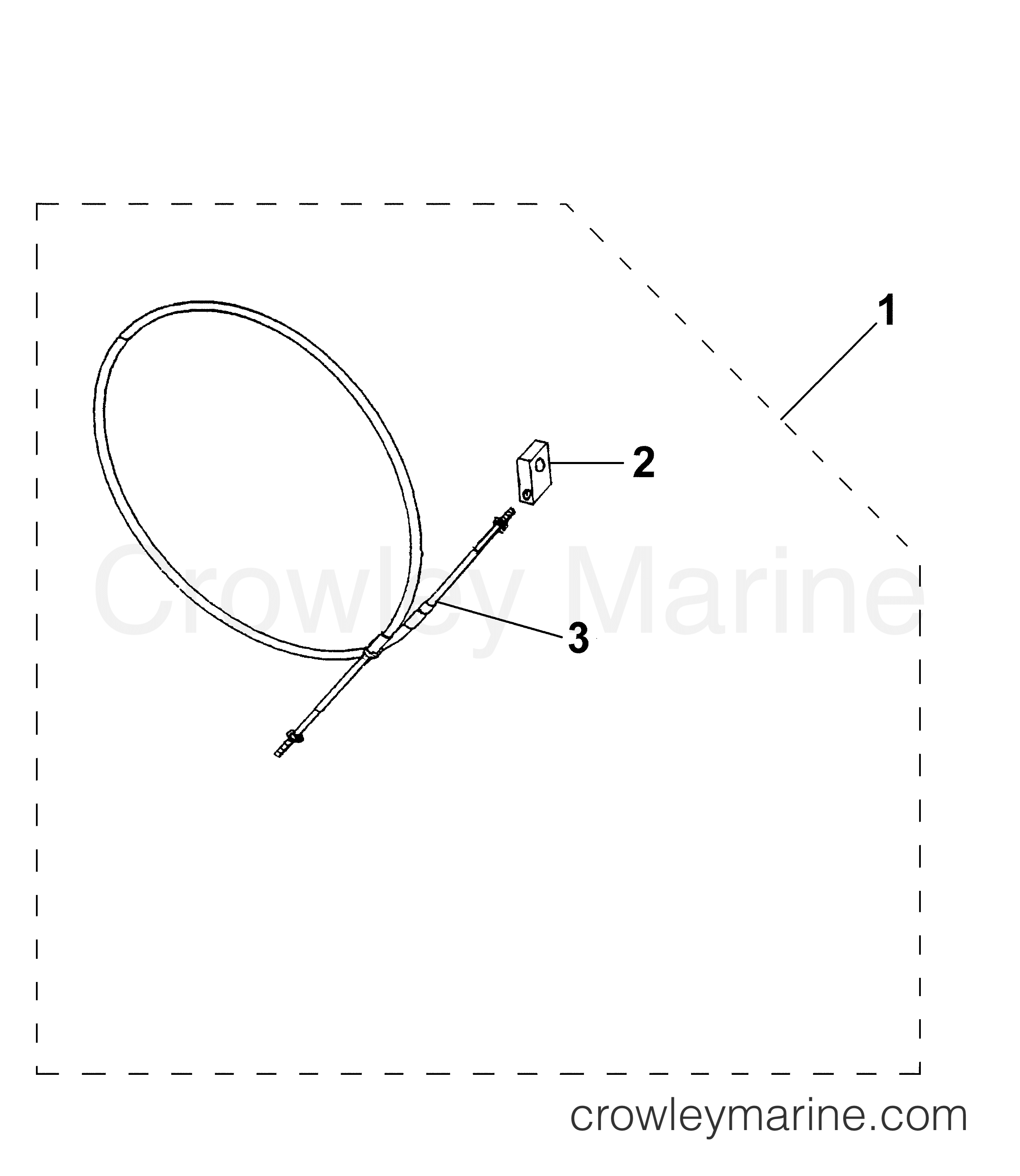 TILLER SHIFT CABLE ASSY F90 20062014 Jet Drive 90 F90TJRPUMP