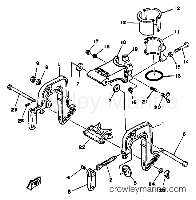 Yamaha Motors 2SJ - BRACKET