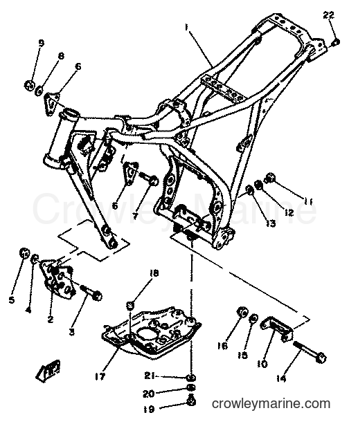 1981 Dirt Bike XT250 - XT250 (5G4) [999] - FRAME