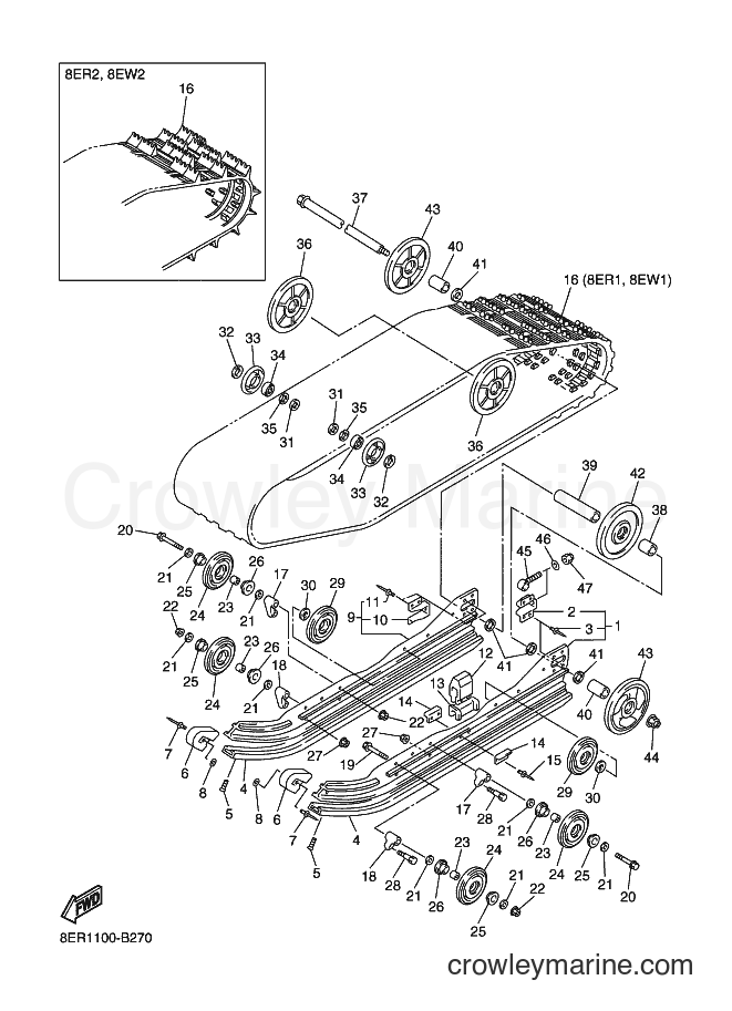2003 Snowmobile RX10RS - RX10RS (8EW2) [010] - TRACK SUSPENSION 1