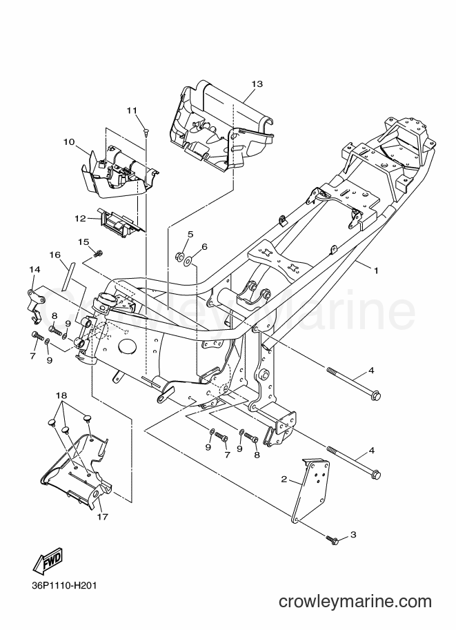 2012 Street Bike XJ6F - XJ6F (36PR) [010] - FRAME