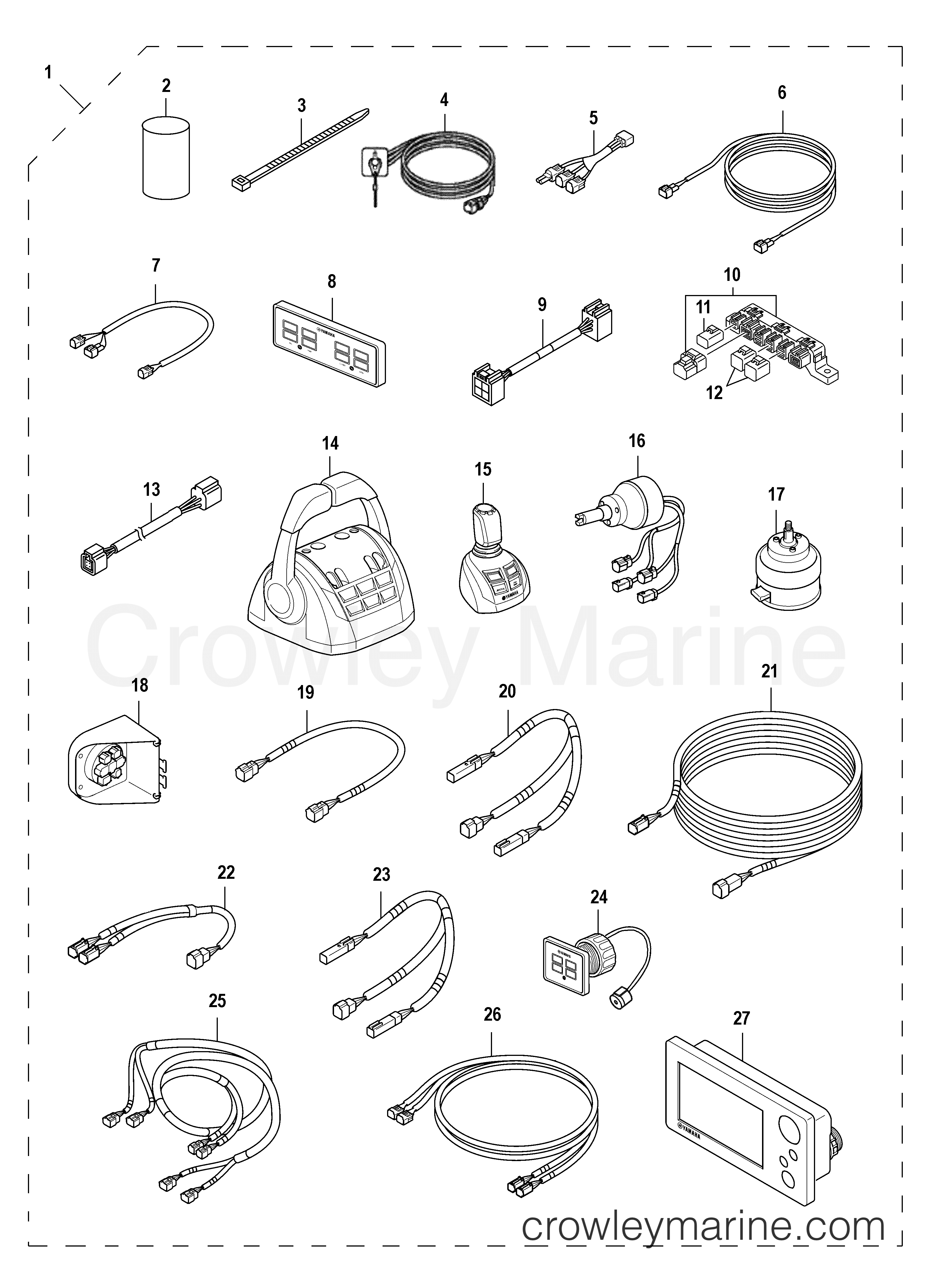 Yamaha Motors Helm Master 2013 - 2ND STATION KIT (TRIPLE)
