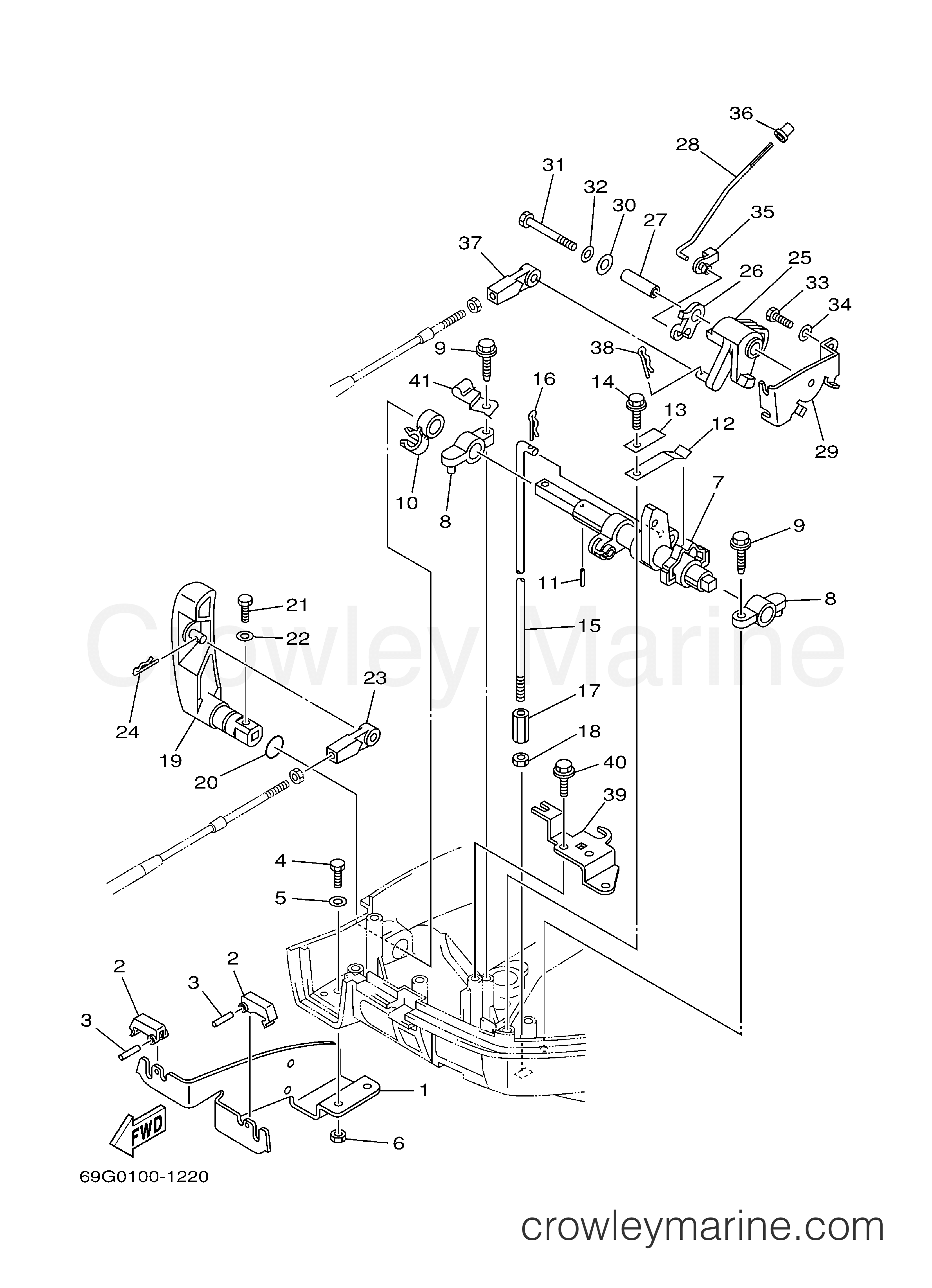 Yamaha Motors T8PLR - CONTROL 2 PR