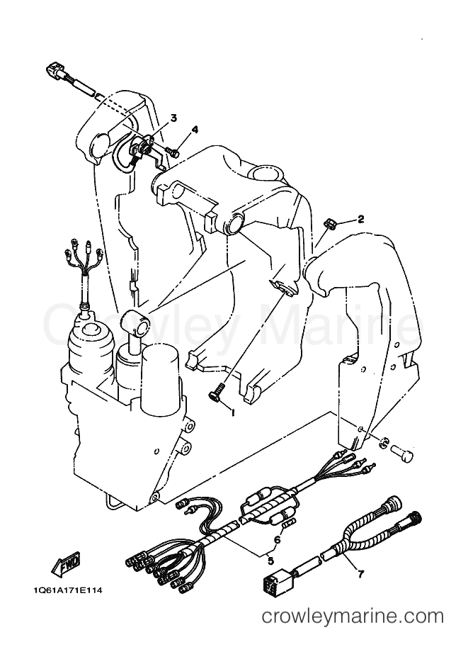 Yamaha Motors 250AETO (61A) [030] - BRACKET 2