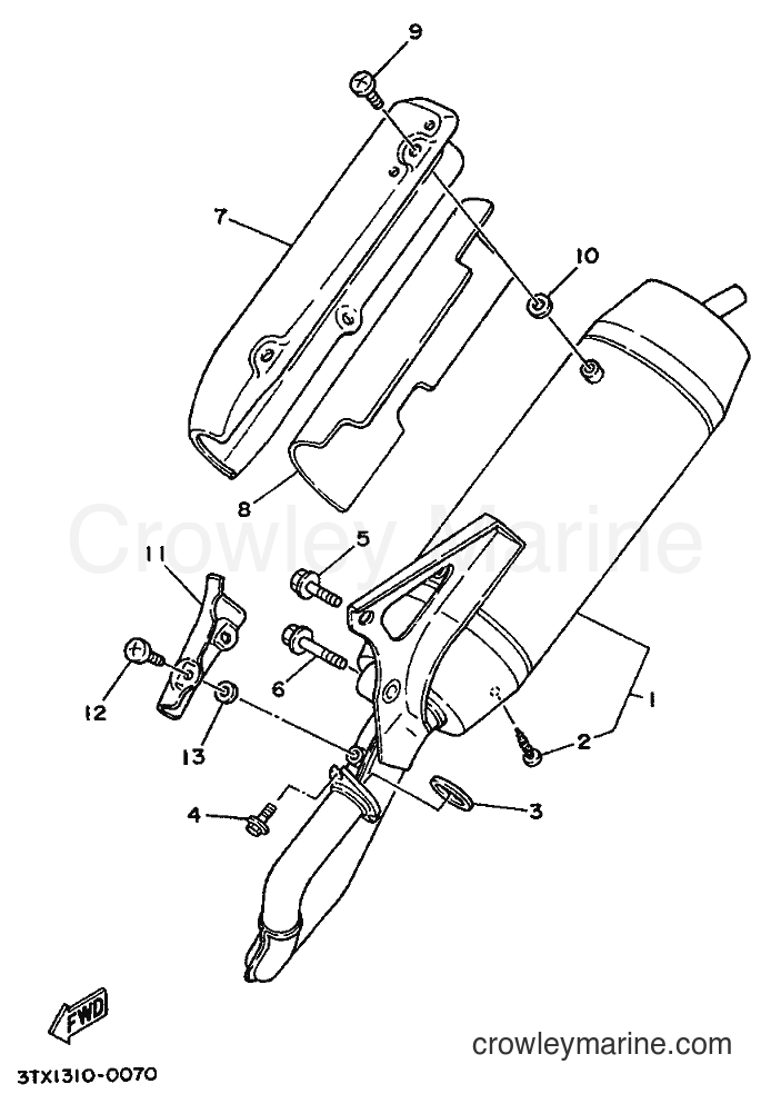 1992 Scooter CW50 - CW50 (4CA3) [999] - EXHAUST