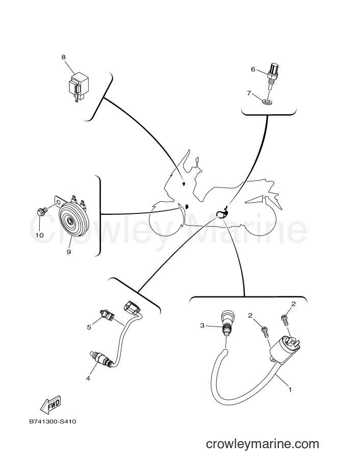 Yamaha Motors CZD300-A (B741) [050] - ELECTRICAL 2