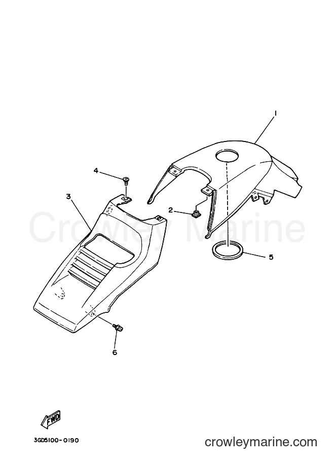 2000 ATV YFM350X - YFM350X (3GDW) [010] - SIDE COVER