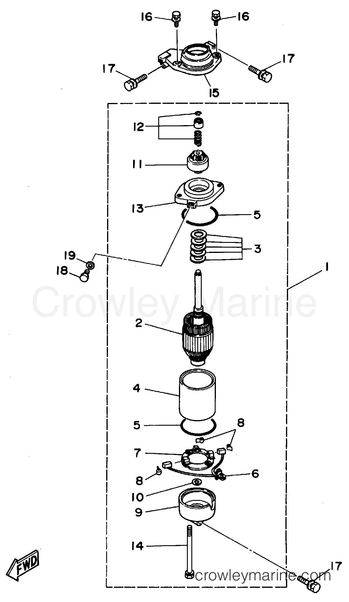 Yamaha Motors 150TXRS - STARTING MOTOR