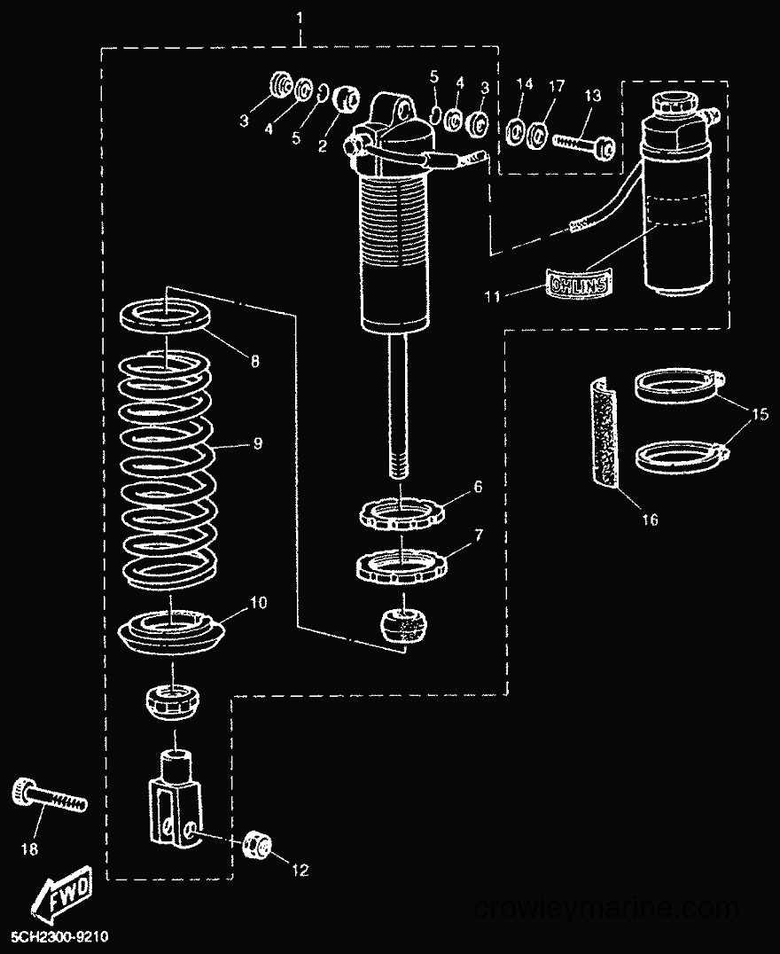 2000 Dirt Bike TT600R - TT600R (5CH3) [010] - REAR SUSPENSION