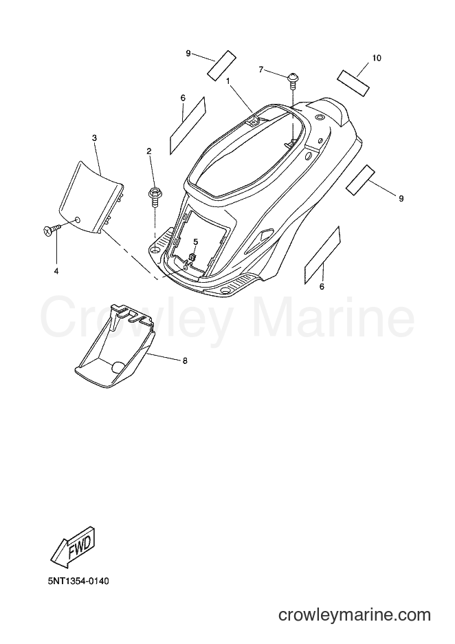 2002 Scooter CW50 - CW50 (5NT5) [010] - SIDE COVER