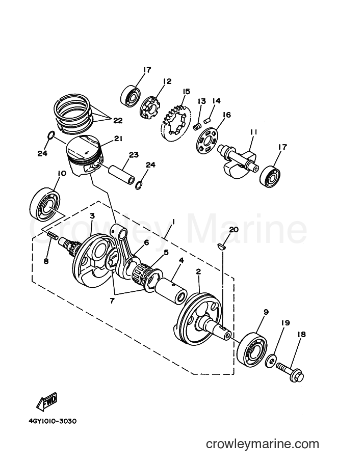 2002 Dirt Bike TT250R - TT250R (4PX8) [010] - CRANKSHAFT & PISTON