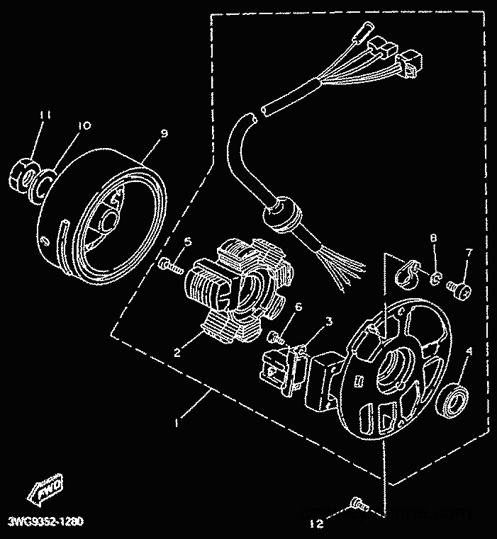 2001 Scooter CY50R - CY50R (3WG9) [010] - GENERADOR