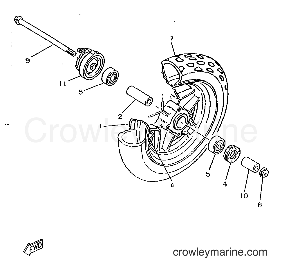 1997 Scooter CW50RSX - CW50RSX (4YD1) [999] - SEAT & CARRIER