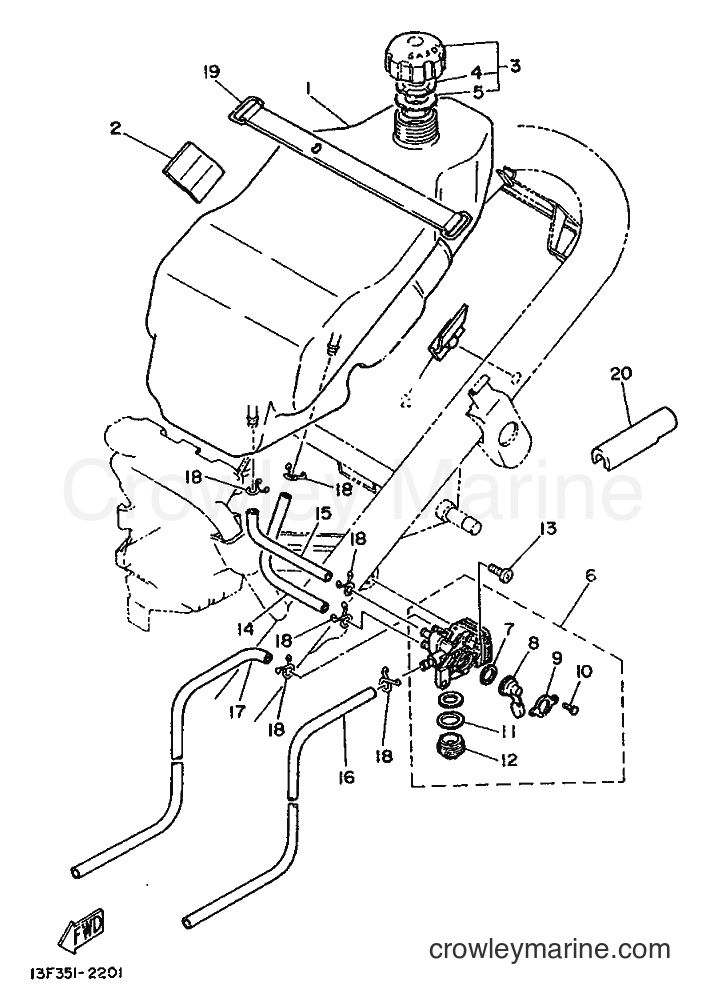 1988 Scooter LB50 - LB50 (3AR) [999] - FUEL TANK