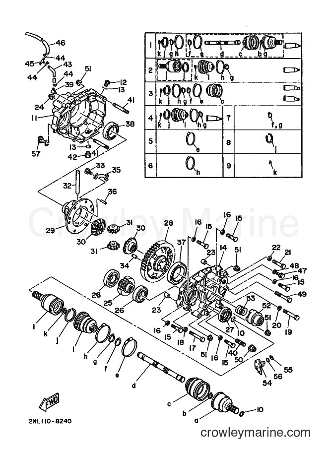 1988 ATV YFP350 - YFP350 (2TX0) [015] - DRIVE SHAFT