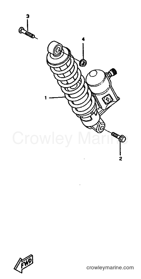 1997 Scooter CW50RSX - CW50RSX (4YD1) [999] - REAR SUSPENSION
