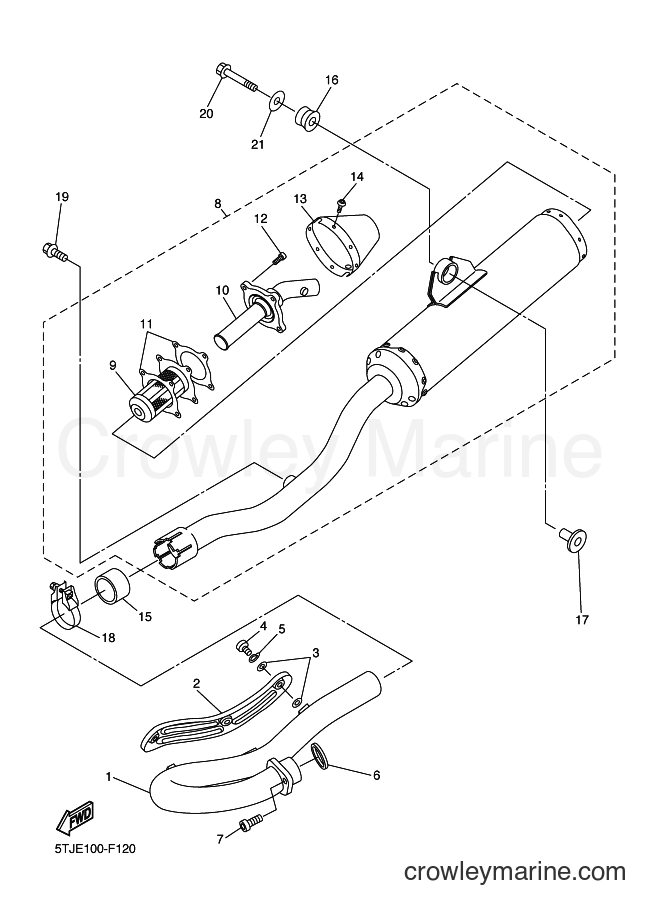 2011 Dirt Bike WR450F - WR450F (1HB2) [010] - EXHAUST