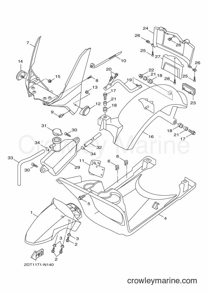 Yamaha Motors YW50FX (2DTA) [010] - FENDER
