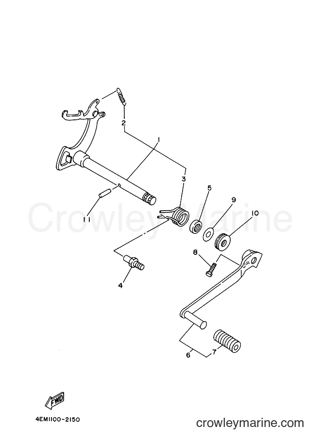 Yamaha Motors YFM80W (5TH3) [010] - SHIFT SHAFT