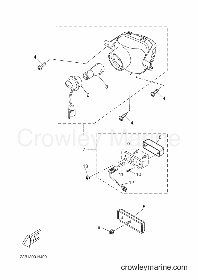 2011 Dirt Bike WR125R - WR125R (22B5) [080] - TAILLIGHT