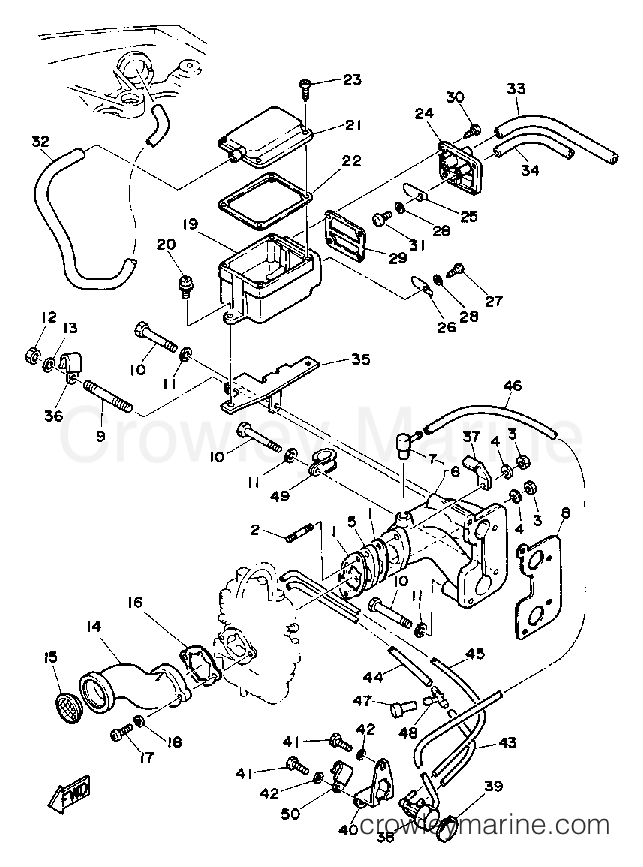 Yamaha Motors F9.9LF - INTAKE