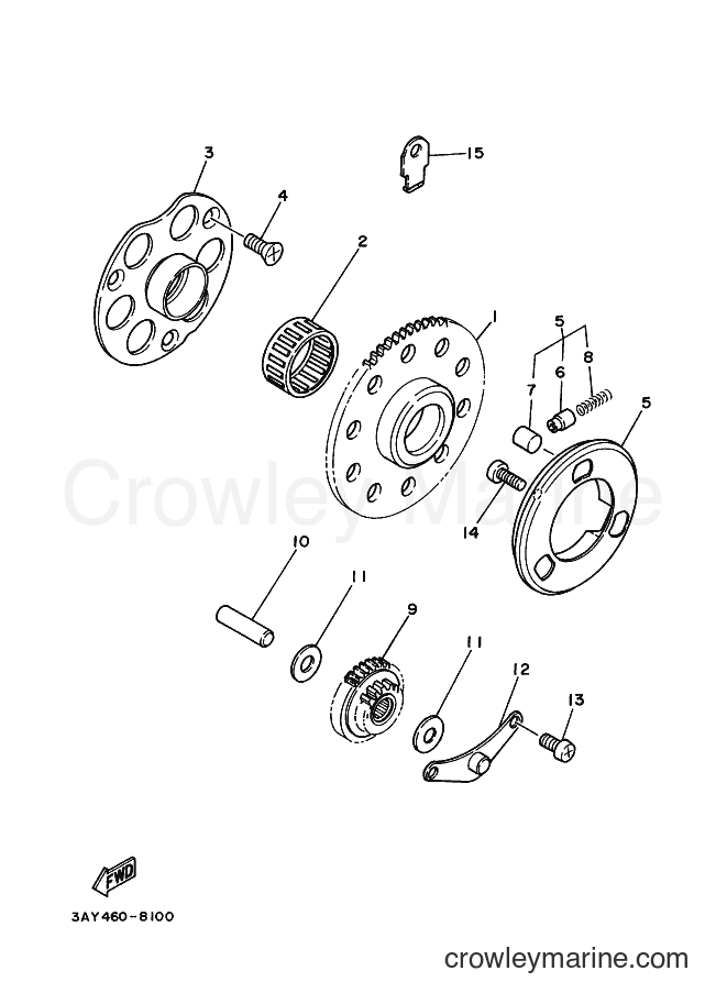 1997 Scooter V110 - V110 (4VM1) [999] - STARTER CLUTCH