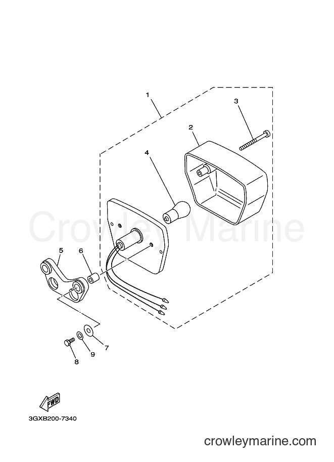 Yamaha Motors AG200F (3GXW) [010] - TAILLIGHT