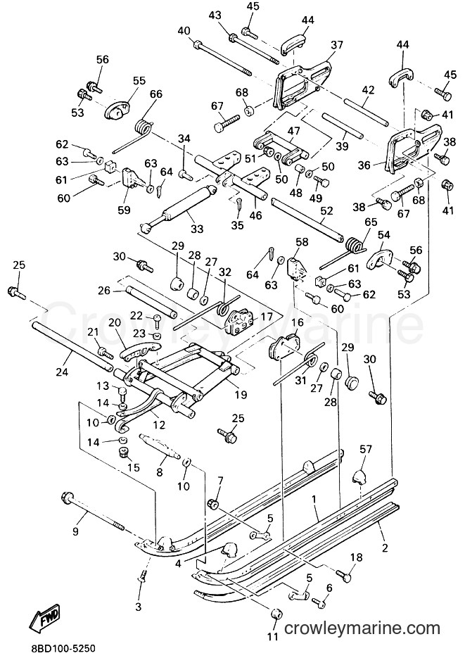 2004 Snowmobile BR250T - BR250T (8BDB) [010] - TRACK SUSPENSION 2