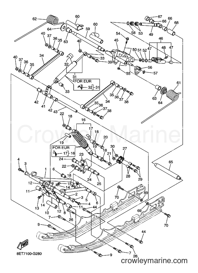 2008 Snowmobile RS10VT - RS10VT (8ET7) [020] - TRACK SUSPENSION 2