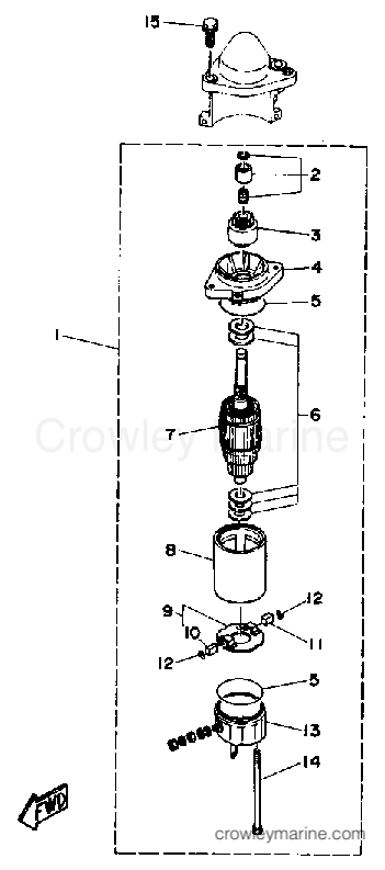 Yamaha Motors CV40ELD - STARTING MOTOR
